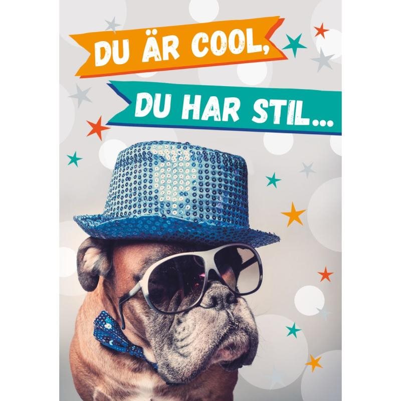 Dubbla Kort Med Ljud Spader Du Är COOL